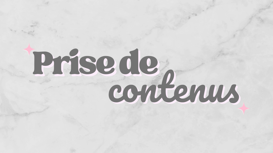 Prise de contenus photos et vidéos