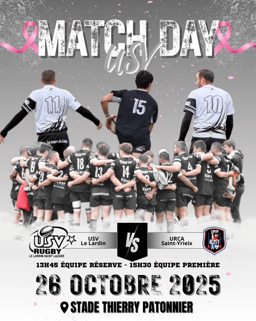 Affiche USV 26 octobre, octobre rose